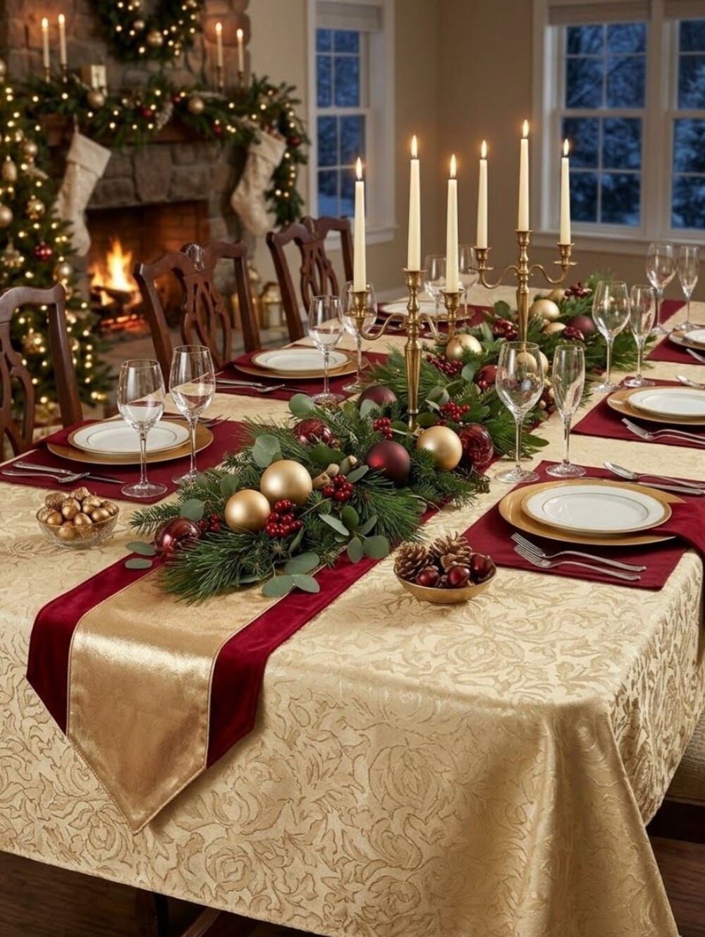 HOLIDAY TIME TABLECLOTH